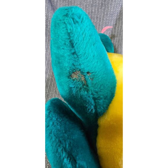 Vintage 1987 Dakin Fun Farm 16" Green Puff The Magic Dragon Plush Toy - Picture 6 of 8